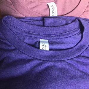 Set of 2 Unisex Bella+Canvas Tri-Blend T-Shirts